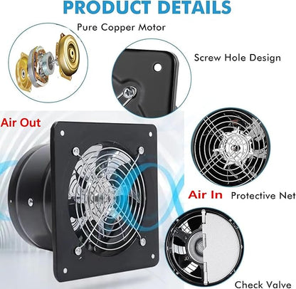 Aydomer Exhaust Fan 40W Through-wall installation Ventilation Fans 110V Exhaust