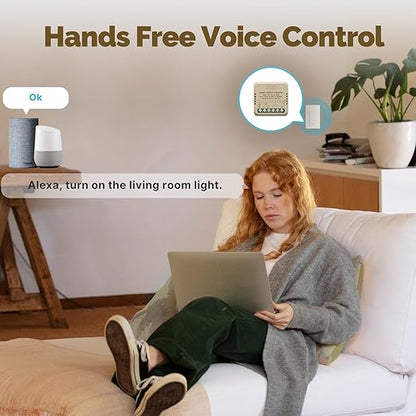 MOES WiFi Smart Relay with Energy Meter, Work with Google Assistant & Alexa