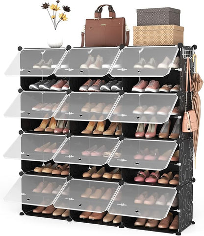 ROJASOP Portable 8-Tier Shoe Cabinet