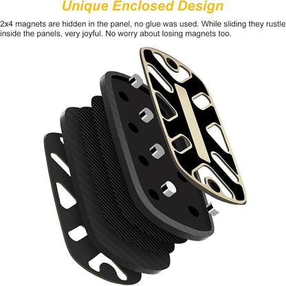 DjuiinoStar Silent Fidget Slider, CNC Machined Free-Floating Push Slider