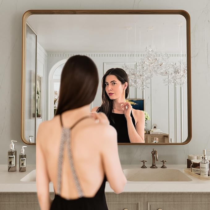 LOAAO 40X30 Inch Bathroom Mirror