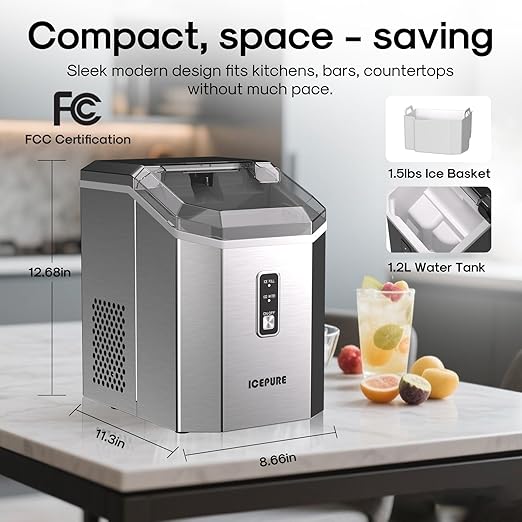 ICEPURE Nugget Ice Makers Countertop