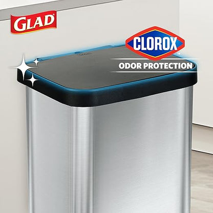 Glad Stainless Steel Step Trash Can