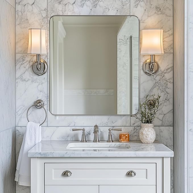 ANDY STAR Brushed Nickel Mirrors
