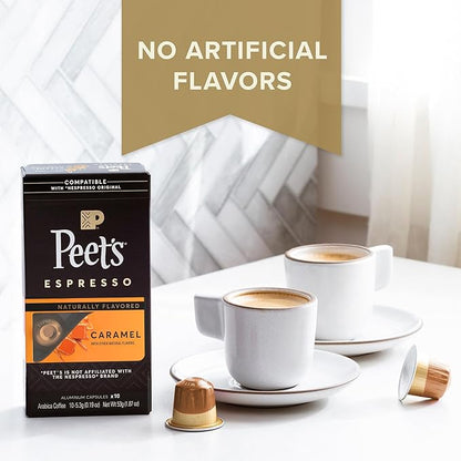 Peet's Coffee, Medium Roast Espresso Capsules, Compatible