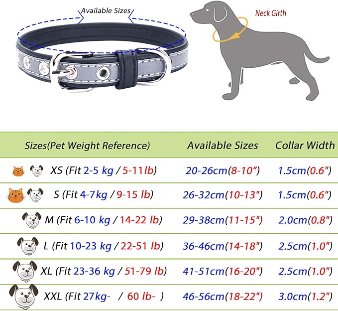 Yonsbox Personalized Reflective Dog & Cat Collar with Silent ID Tag, Custom Engraved Pet Name & Phone Number, Ultra Soft Microfiber, No-Jingle Safety Collar for Small Medium Large Dogs