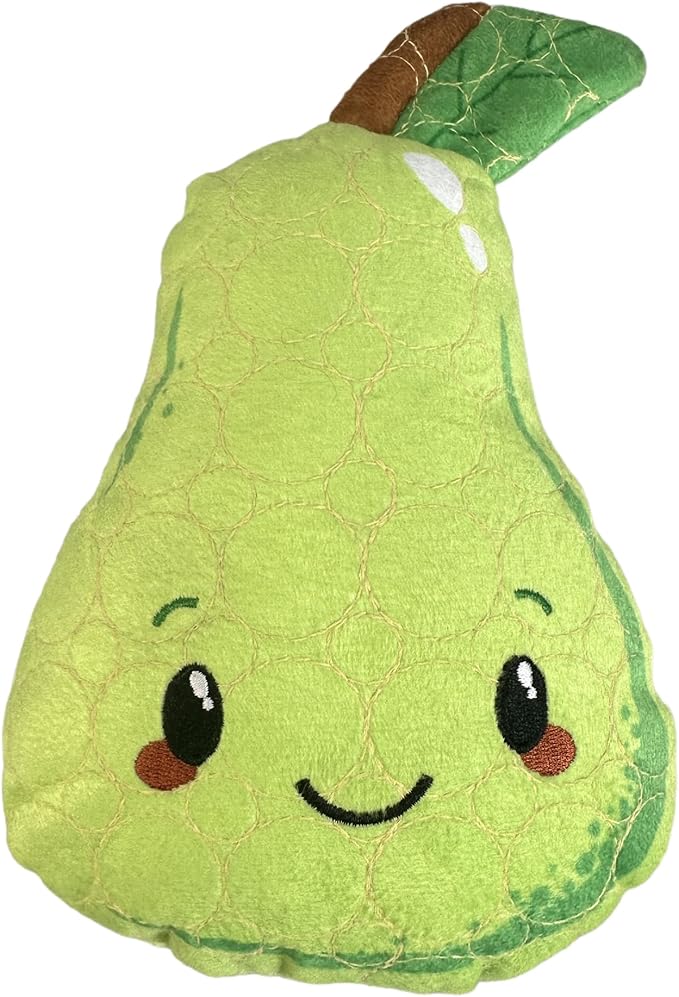 Bite Force -Durable & Strong Dog Toy Mr. Pear with Squeaker, Kevlar-Reinforced for Aggressive Chewers for Small Medium Large Dogs - Green.