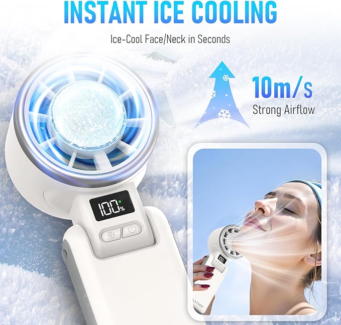 PlayHot Upgraded Portable Handheld Fan