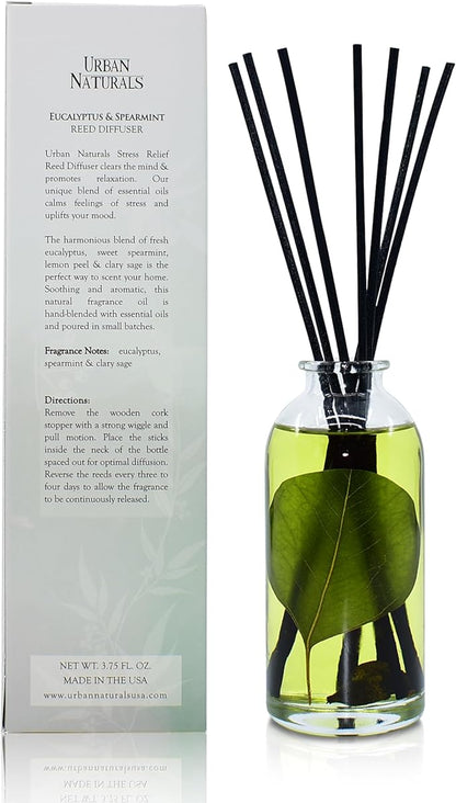 Urban Naturals Eucalyptus Spearmint Stress Relief Aromatherapy Diffuser Gift