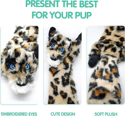 SHARLOVY Dog Squeaky Toys No Stuffing, 3 Pack Crinkle Dog Toys for Small Breeds or Puppy, Durable Chew Plush Cute Animals Natural for Teething Pet for Boredom