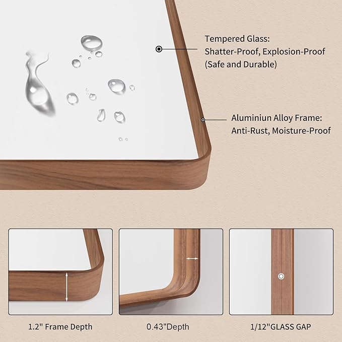 LOAAO 30X30 Bathroom Mirror