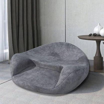 Meditation Cushion Yoga Mat Cushion Support Equipment Creative Seat Floor Pillow for Bedroom Tea Ceremony Sitting Living Room, Grey