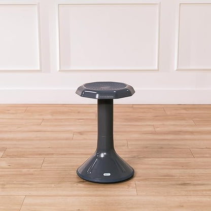 ECR4Kids ACE Active Core Engagement Wobble Stool, 20-Inch Seat Height, Flexible Seating, Grey