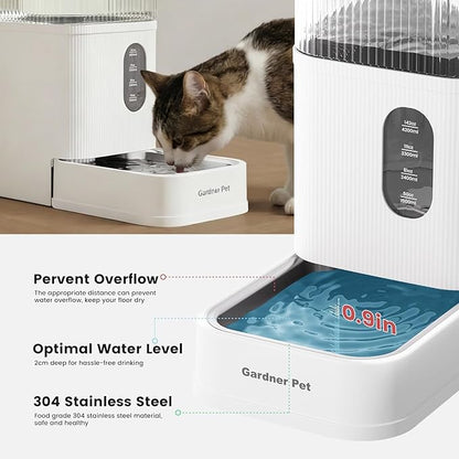 Gardner Pet 2.2 Gallon Automatic Dog Water Bowl Dispenser 8.5L Gravity Water