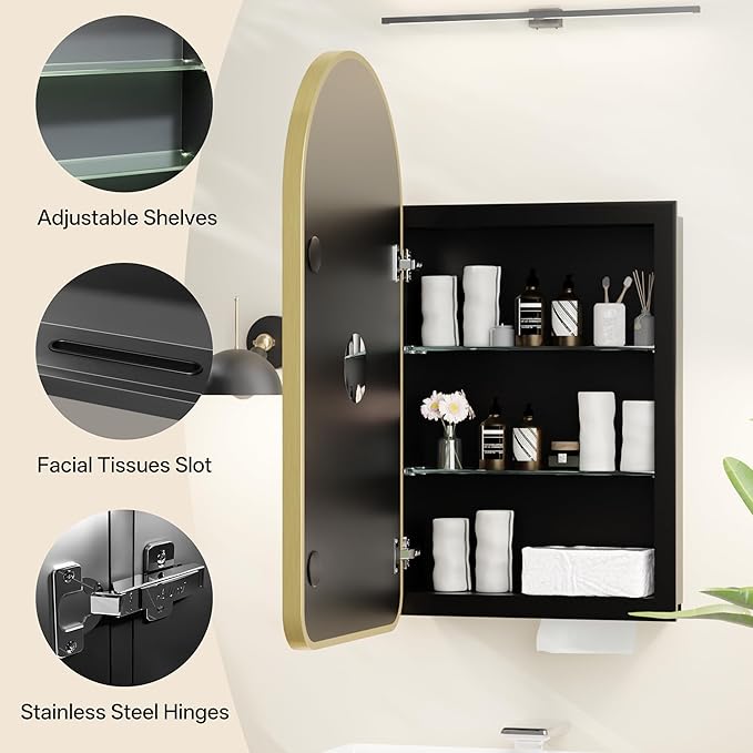 Arched Bathroom Medicine Cabinet