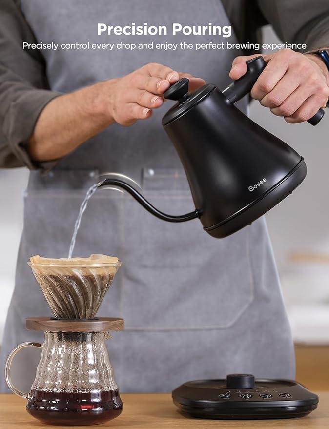 Govee Smart Electric Kettle, WiFi Variable Temperature Gooseneck Pour Over