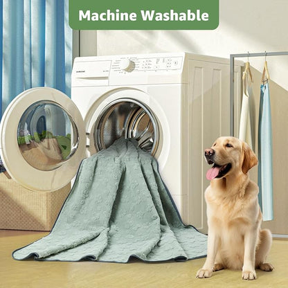 LOOBANI Washable Pee Pads for Dogs,2 Pack Reusable Puppy Pads 36"x48" | Super Absorbent, Waterproof, Leakproof, Non Slip, Soft, For Whelping, Potty Training, Crates, Floors, Beds, Couches, Travel