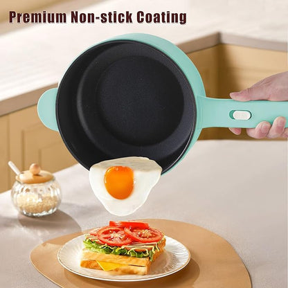 Dezin Electric Cooker, 2L Non-Stick Sauté Pan, Rapid Noodles Mini Pot