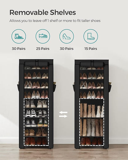 SONGMICS 10-Tier Shoe Rack, Shoe Storage Cabinet