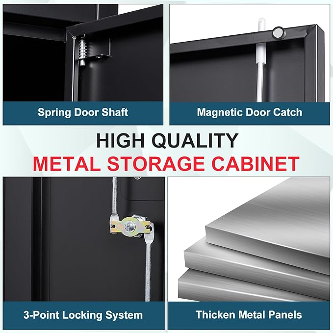 MIIIKO Metal Storage Cabinet
