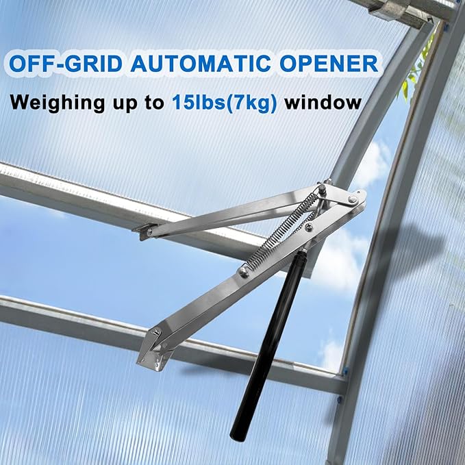 2 Pack Greenhouse Automatic Window Opener Kit