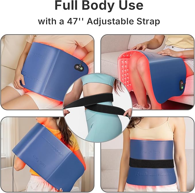 Red Light Therapy Pad for Body – 30"x12" Large 660nm & 850nm Infrared Light
