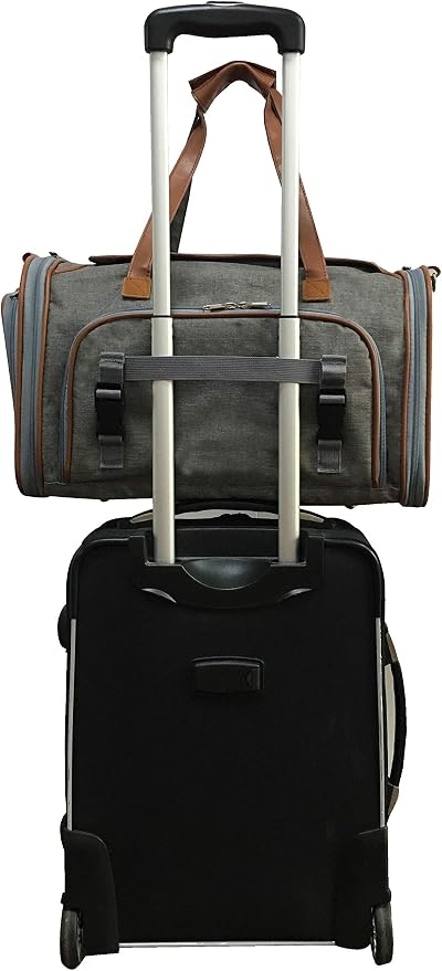 Mr. Peanut's Gold Series Big Apple XL Expandable Pet Carrier V3.0 (Charcoal Ash)