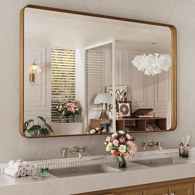 LOAAO 50X30 Inch Bathroom Mirror