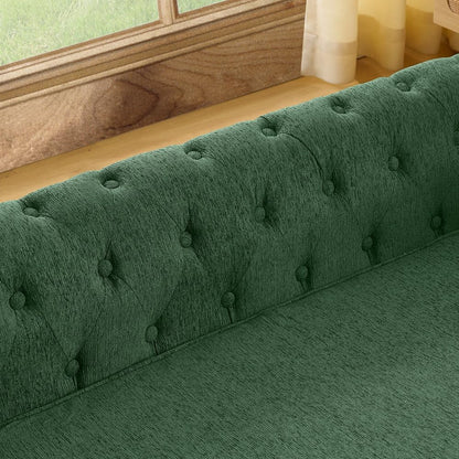 Dog Sofa Couch for Medium to Large Dogs, 55" Memory Foam Pet Sofa Couch with Washable Fabric, Durable Elevated Dog Bed with Legs, Removable Cushion for Medium and Large Dogs, Green