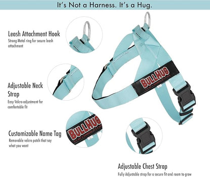 Adjustable Dog Harness– No Pull, No Choke – for English Bulldogs, French Bulldogs, Pugs & Broad-Chested Breeds – Easy, Safe Walks (Fries, Medium)