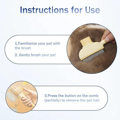 2 Pcs Pet Hair Removal Glove with Cat Comb,Reusable Electrostatic Pet Cat Dog Hair Remover Grooming Gloves Brush Tool for Couch,Furniture,Carpet,Car Seat