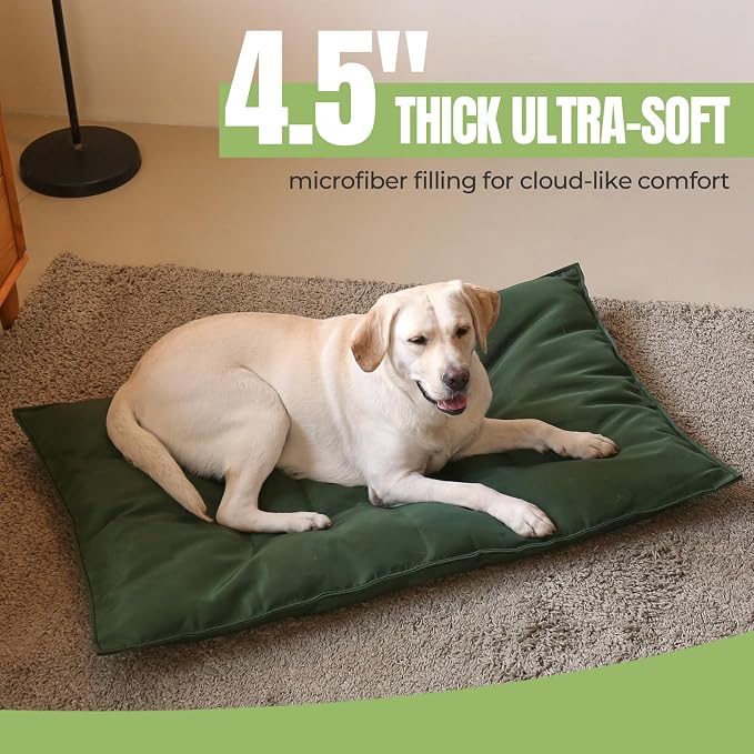 Chew Proof Indestructible Dog Bed,X-Small (17"x23"),Green | Durable,for Aggressive Chewers,Tough,chew resistant, non chewable,Machine Washable & Waterproof,Indoor Outdoor