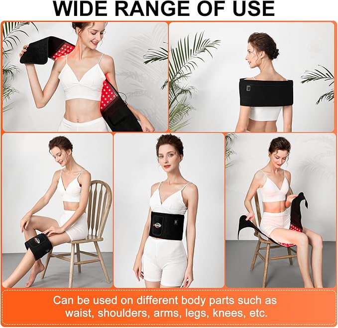 USUIE Red Light Therapy Belt, Infrared Light Therapy Wrap Red Light Therapy