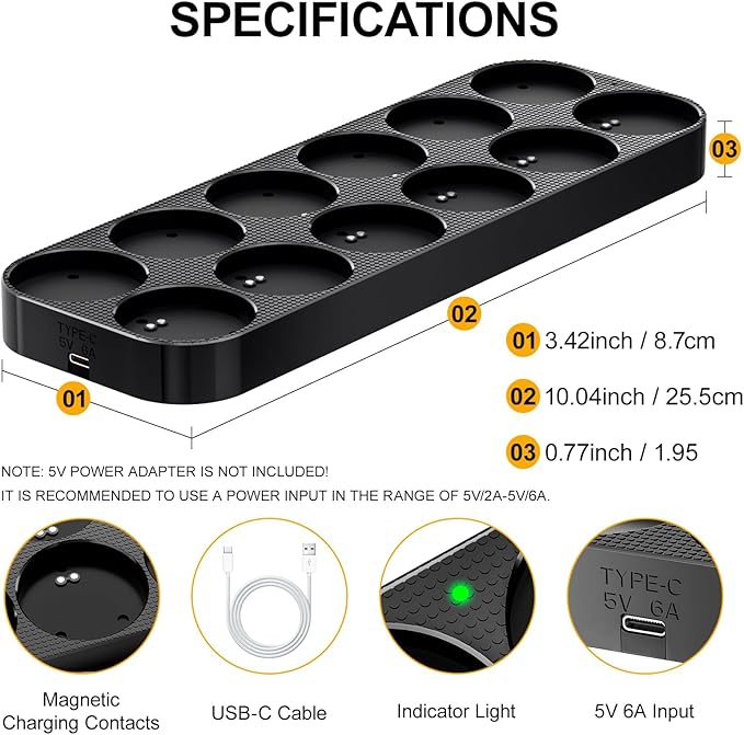 YiaMia 12 Pack Upgraded Rechargeable Tea Lights