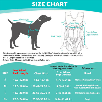 Lukovee Dog Backpack Carrier, Legs Out Easy-fit Dog Front Carrier for Small Medium Dogs, Adjustable Hands Free Dog Chest Carrier for Hiking Cycling (Pink,X-Large)