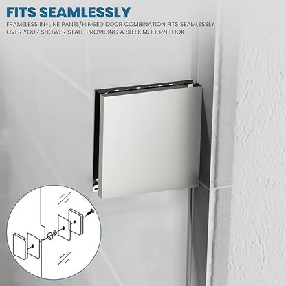 Bathroom Shower Glass Door 30 * 62"