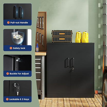 Yizosh Metal Garage Storage Cabinet