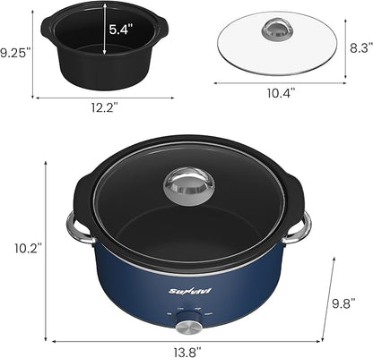 Sunvivi 4 Quart Slow Cooker & Mini Food Warmer