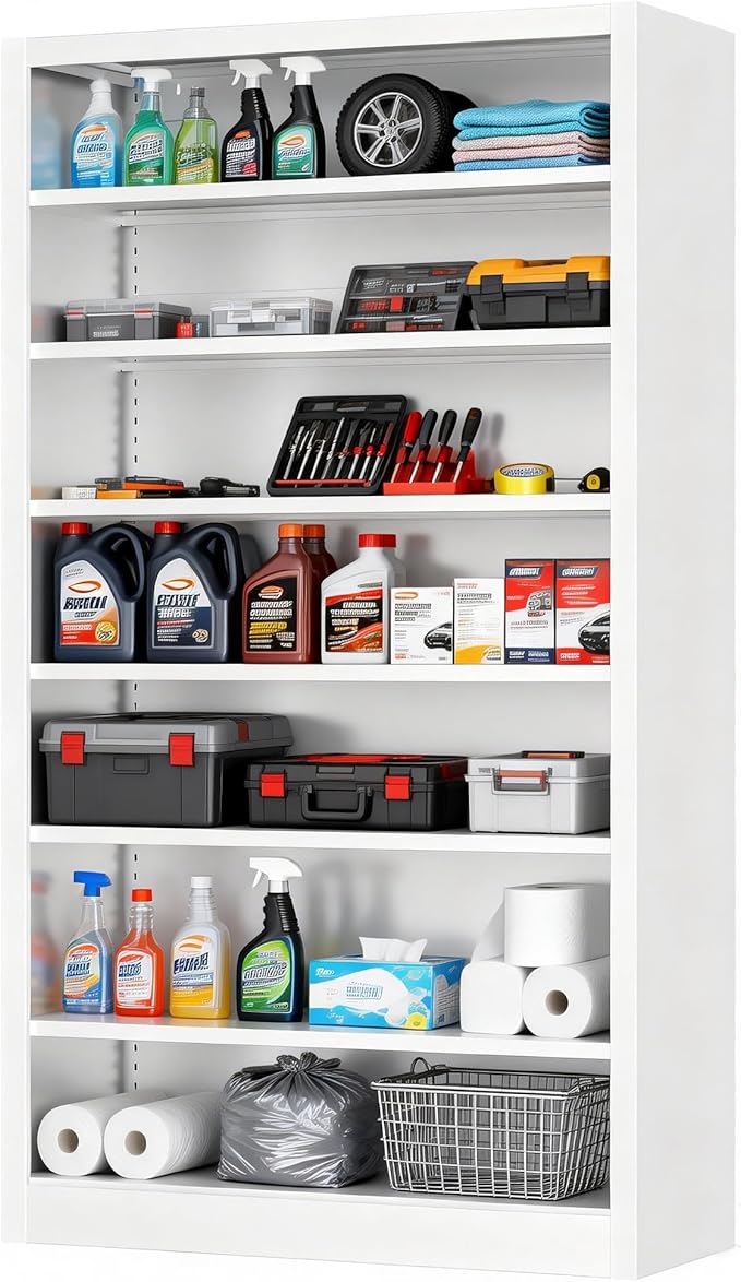 6-Tier Adjustable Steel Garage Storage Shelf