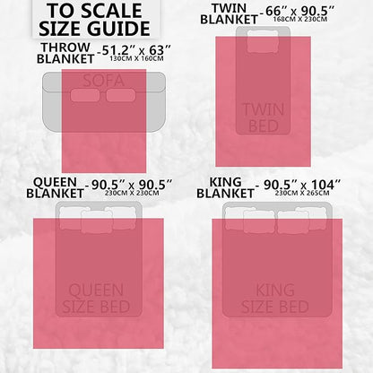 Friends TV Show Heated Blanket Electric, Queen Size Luxurious Fleece Blanket