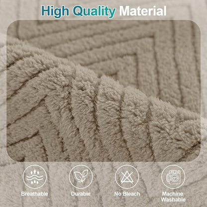 Turquoize Waterproof Couch Cover for Dogs Fuzzy Pet Couch Covers for Sofa Thick Dog Bed Cover Non-Slip Sofa Covers for 3 Cushion Couch Protector Slipcover Pet Friendly (Khaki, 36" x 63")