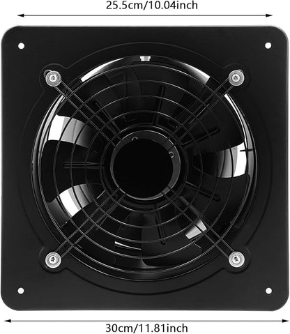 XUFOPLY 10 Inch Exhaust Fan, 110V 100W Wall Mounted Vent Fans 2600RPM Kitchen