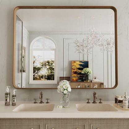 LOAAO 40X30 Inch Bathroom Mirror