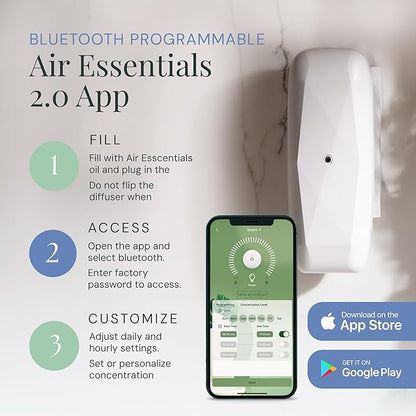 Air Esscentials The Diamond Gift Set, Smart Scent Air Machine Kit, Cold &