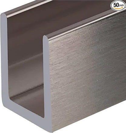 Brixwell SDCD38BN-CCP72-XCP50 Brushed Nickel 3/8" Fixed Panel Shower Door Deep