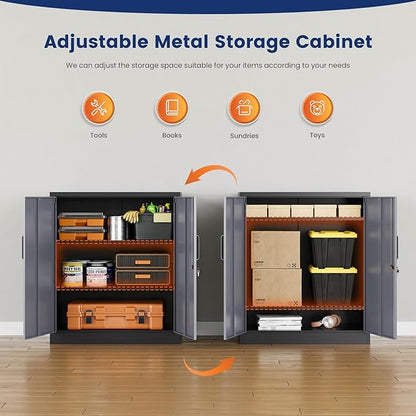 Yizosh Metal Garage Storage Cabinet