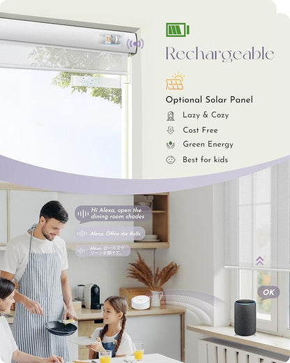 Graywind Motorized Solar Shades Compatible