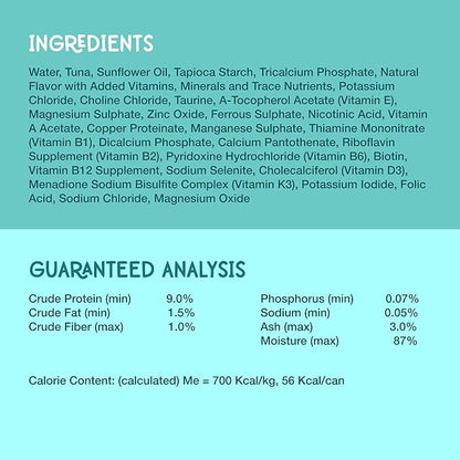 LOVE, NALA - Single Protein Tuna Flaked Wet Cat Food - Hydration Broth, Natural, Grain-Free, Non-GMO, No Gums, No Carrageenan, Human-Grade Tuna, Added Vitamins & Minerals - 2.8 oz, 12 Cans