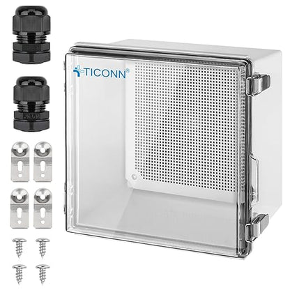 TICONN Waterproof Electrical Junction Box IP67 ABS Plastic Enclosure