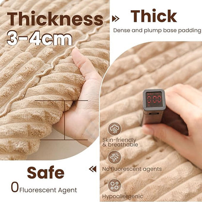 Couch Cover for Dogs Washable, Non Slip Couch Covers for Sofa Pet Friendly, Couch Cushion Covers for Dog, Thick, Soft for Sofa Protector (Camel, 23.6" x 47.2"/60 x 120cm)